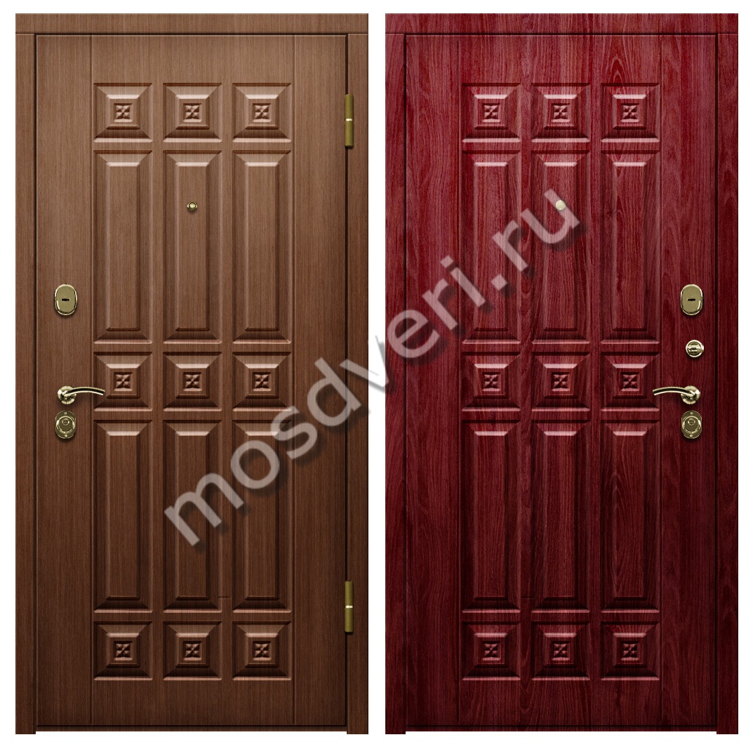 Входная дверь одностворчатая металлическая с виноритом в загородный дом - купить от производителя Мосдвери Входная дверь одностворчатая металлическая с виноритом в загородный дом