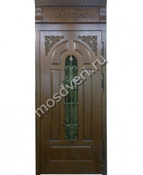 Дверь МДФ с натуральным шпоном с верхней фрамугой - купить от производителя Мосдвери Дверь МДФ с натуральным шпоном с верхней фрамугой