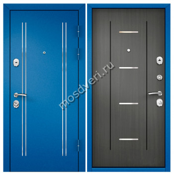 Синие входные двери в квартиру SVK-21 - купить от производителя Мосдвери Синие входные двери в квартиру SVK-21